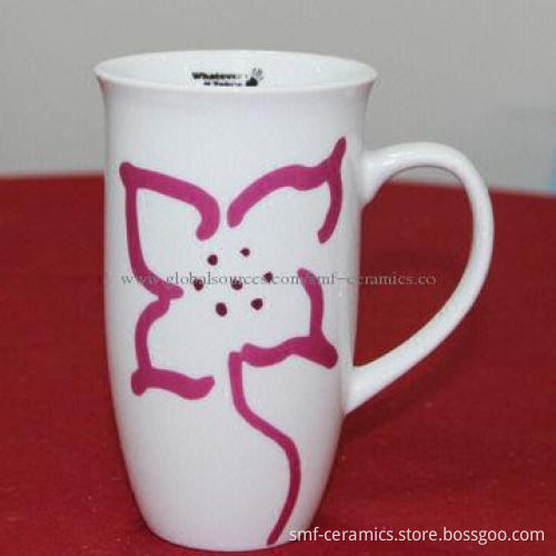 16oz Ceramic Mug with Customized Designs, LFGB, 84/500/EEC and Food Grade